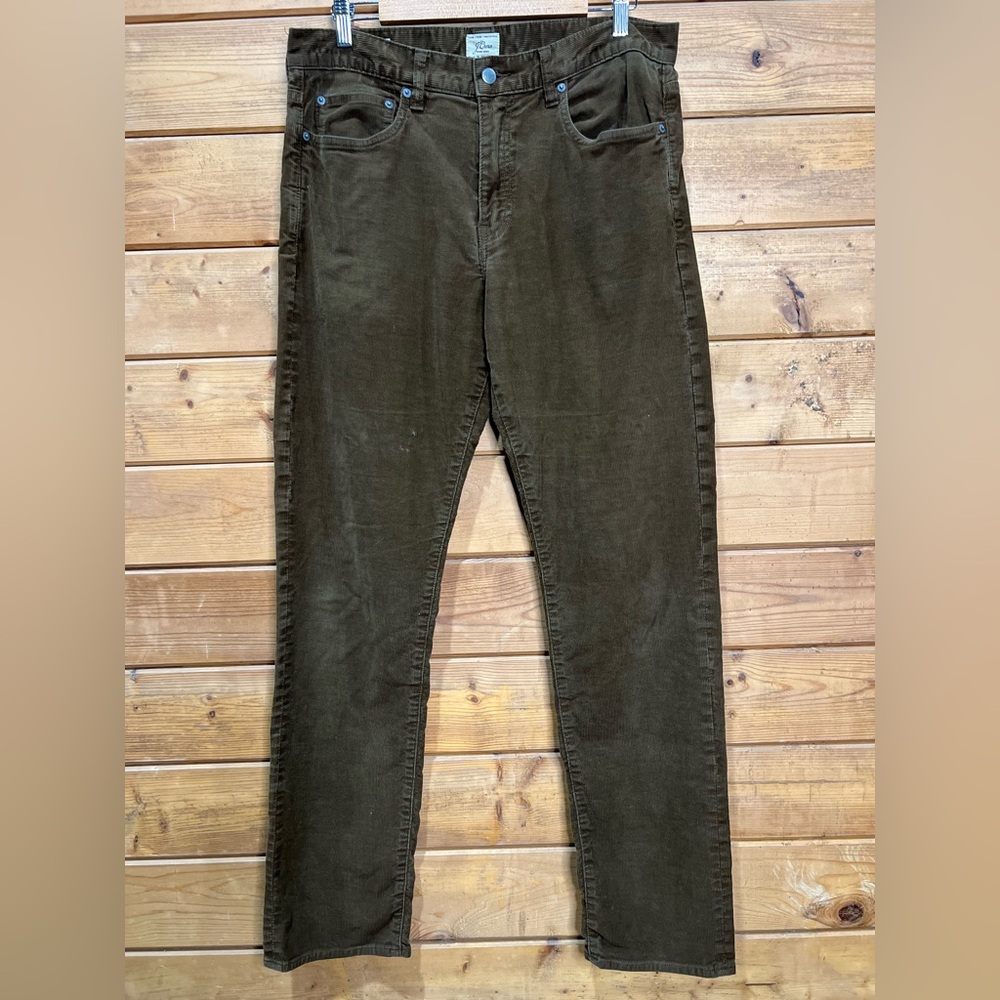 J.Crew 770 Slim Corduroy Pants Brown Stretch 34x34